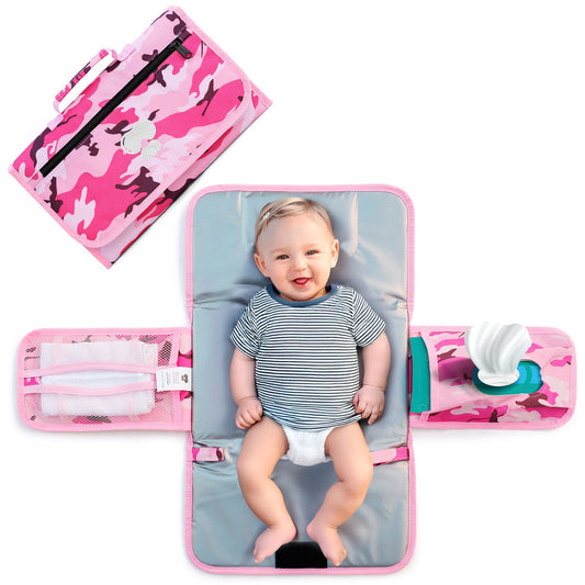 Baby Camo Portable Diaper Changing Pad – Waterproof & Foldable