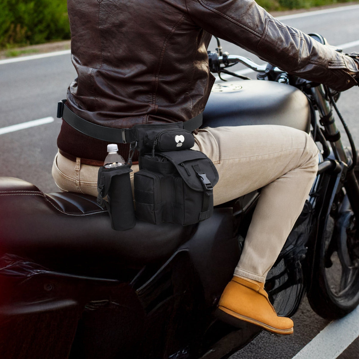 Drop Leg Tactical Bag with Insulated Bottle Pouch