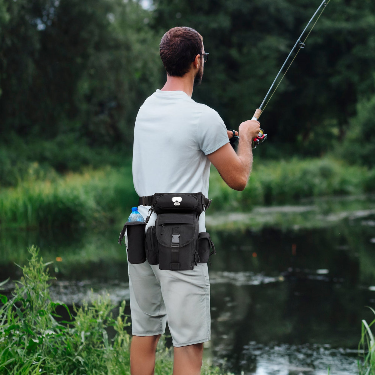 Drop Leg Tactical Bag with Insulated Bottle Pouch
